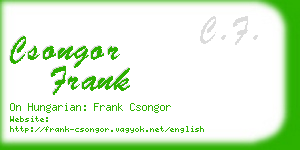 csongor frank business card